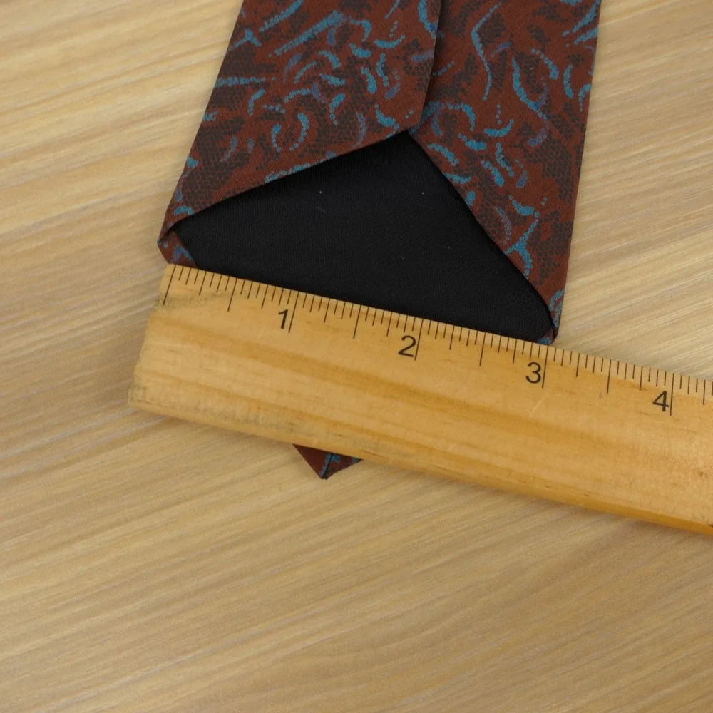 Vintage Italian SIlk Tie Mens Rust Brown Earthy Boho Art Eclectic Dress PRIMA